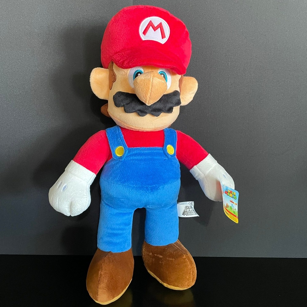 Nintendo Plush Toy Kids Jumbo Plush Red New Super Mario Bros Stuffed Figure NWT
